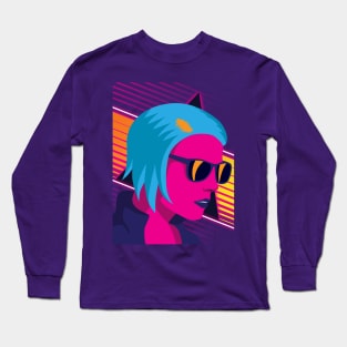 Outrun Girl Long Sleeve T-Shirt